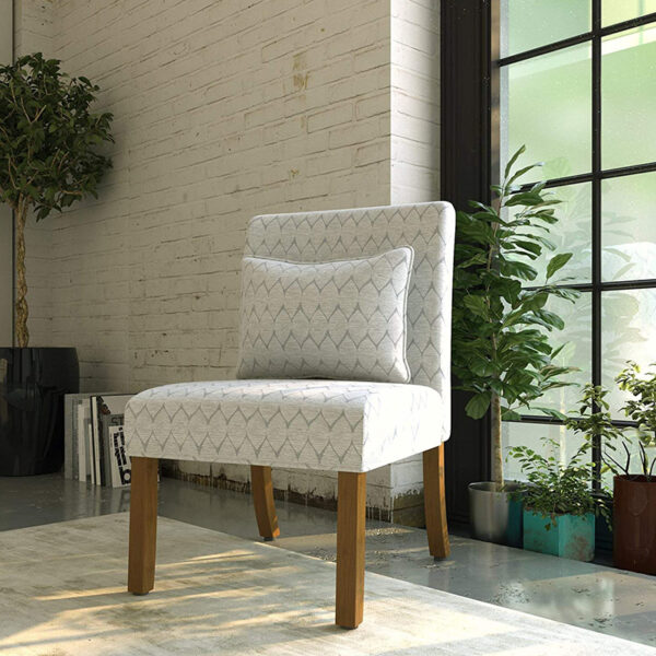 Geometric Pattern Accent Chair