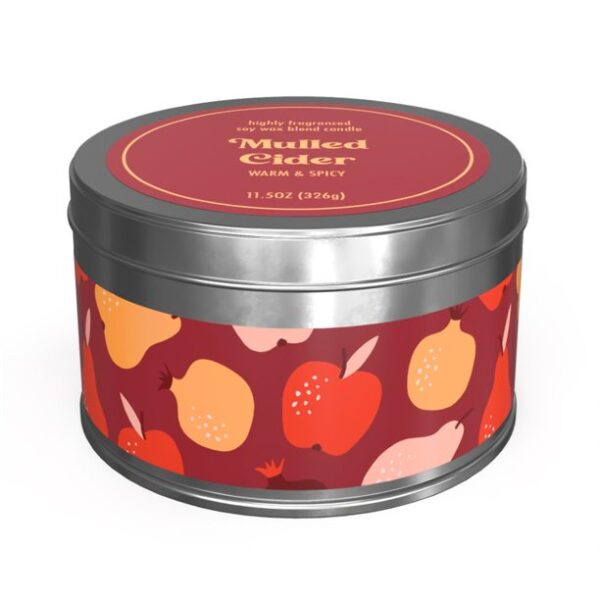 Mulled Spice & Cider Tin Scented Candle