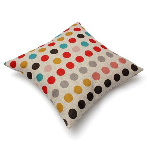 Color Circle Accent Pillow