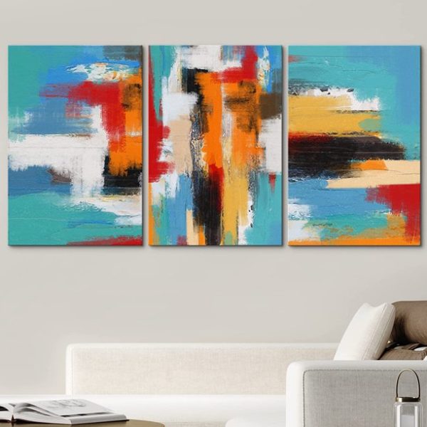 Abstract Multi Tone Canvas