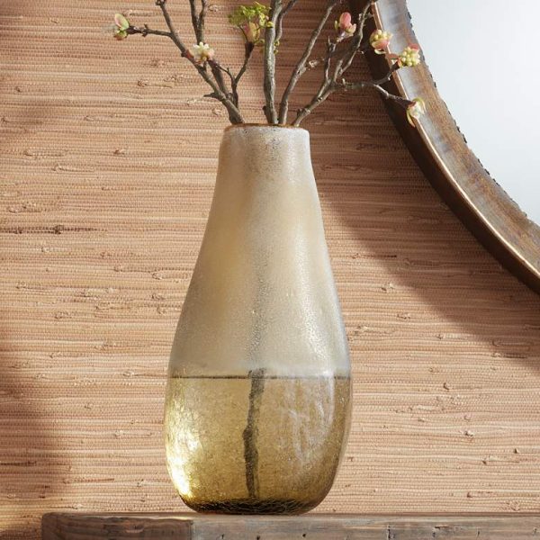 Amber Glass Vase - 12"