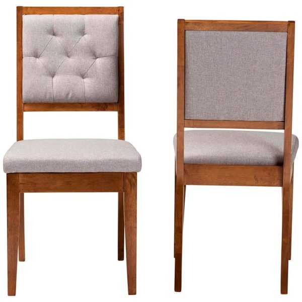 Grey Tufted Dining Chairs