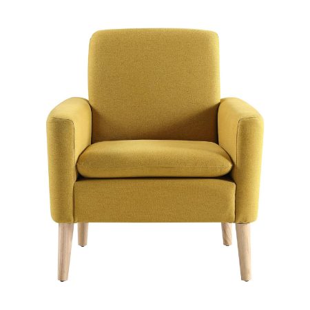 Modern Mustard Upholstered Accent Chair