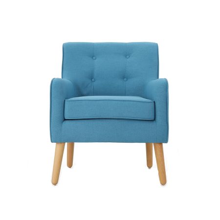 Accent Turquoise Mid Century Chair