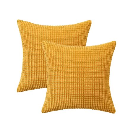 Ribbed Texture Accent Pillows 18 x 18 - 5 Colors