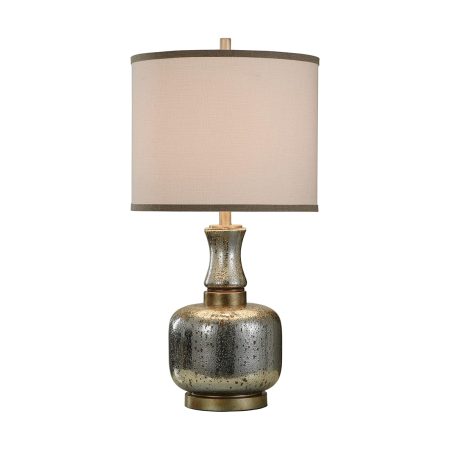 Exquisite Silver & Copper Table Lamp