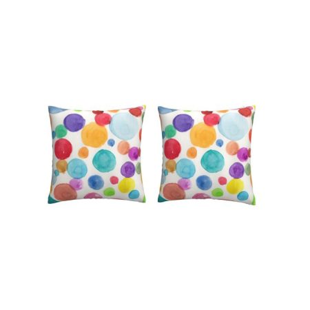 Color Circle Accent Pillow - Set of 2