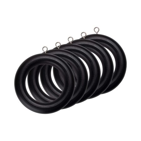 1 3/8" Wooden Drapery Rings - 5 Per Pack