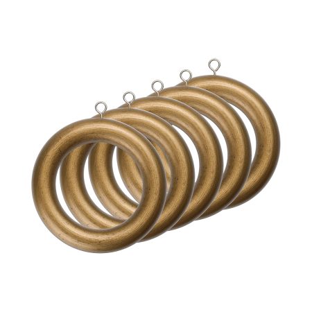 2" Wooden Drapery Rings - 5 Per Pack