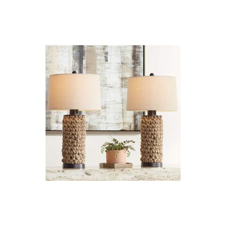 Organic Rope Table Lamp - Set of 2