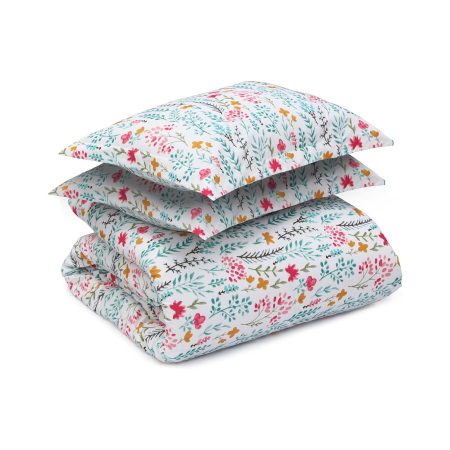 Duvet Cover Set - Daisy Summer Leaf Print